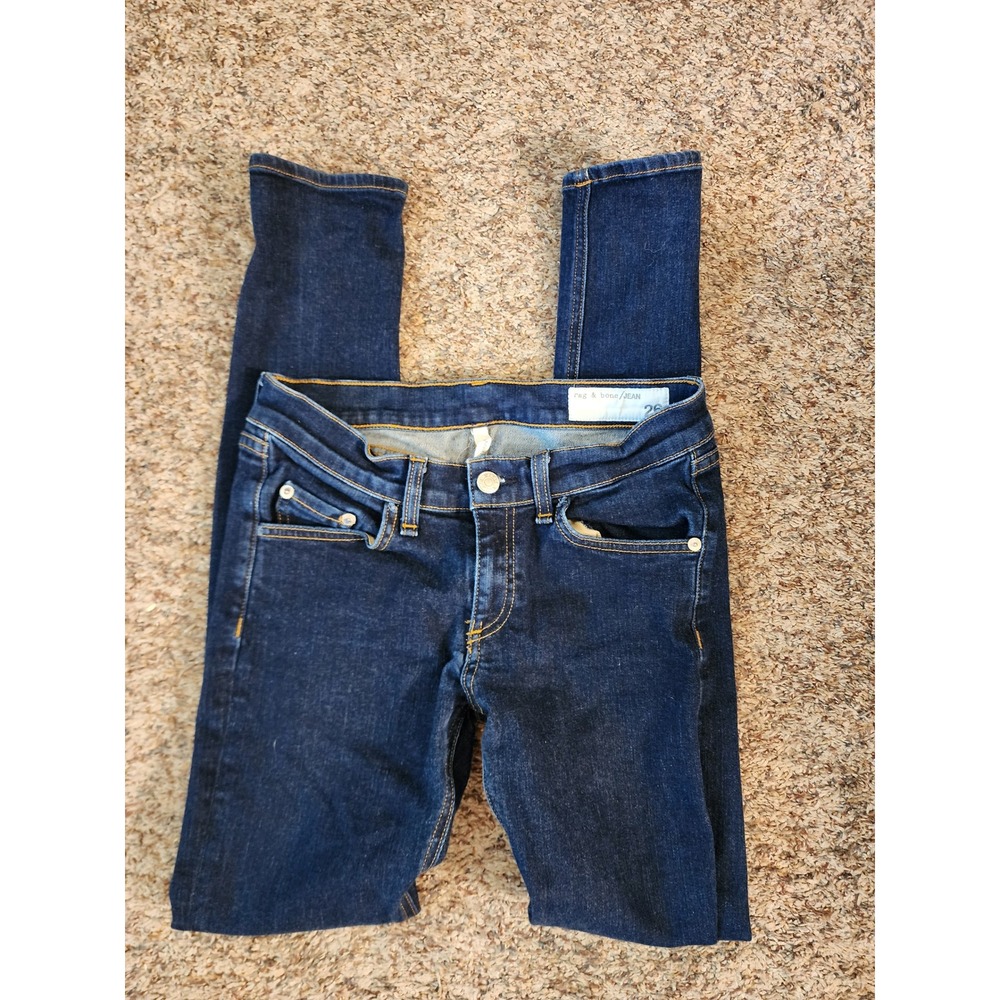 Rag & Bone Skinny Jeans Heritage Dark Wash Blue Denim Size 26 W1502K520